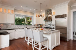 Beautiful kitchen a Vancouver interior design custom home build.